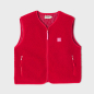 Preview: BillyBelt Teddy-Weste "Sherpa-Rot"